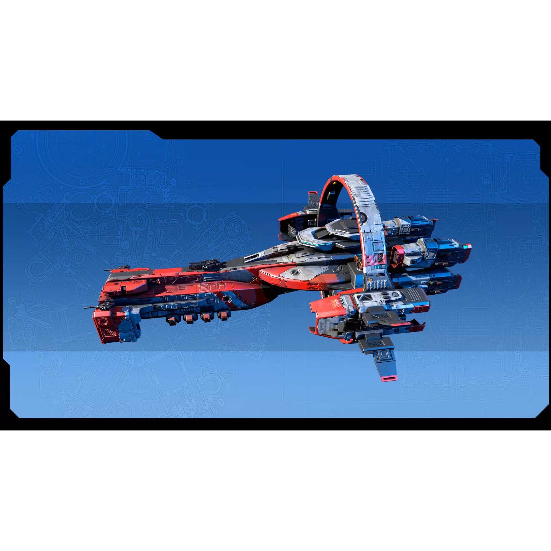 STARSHIPS - Low-Poly Game-Ready 3D Model - View 21