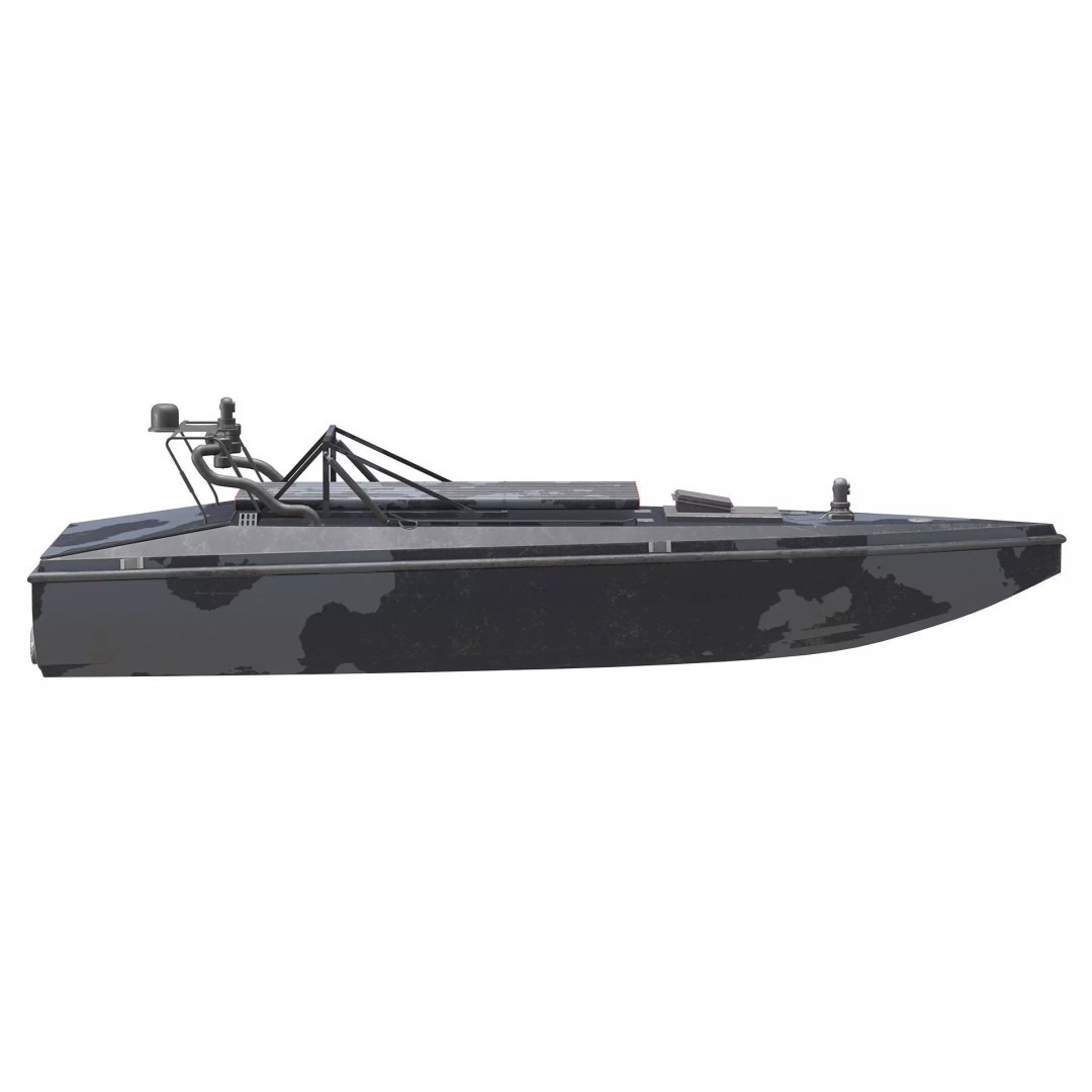 Sea Baby 3D Model – Low Poly Unmanned Surface Vehicle, FBX - View 4
