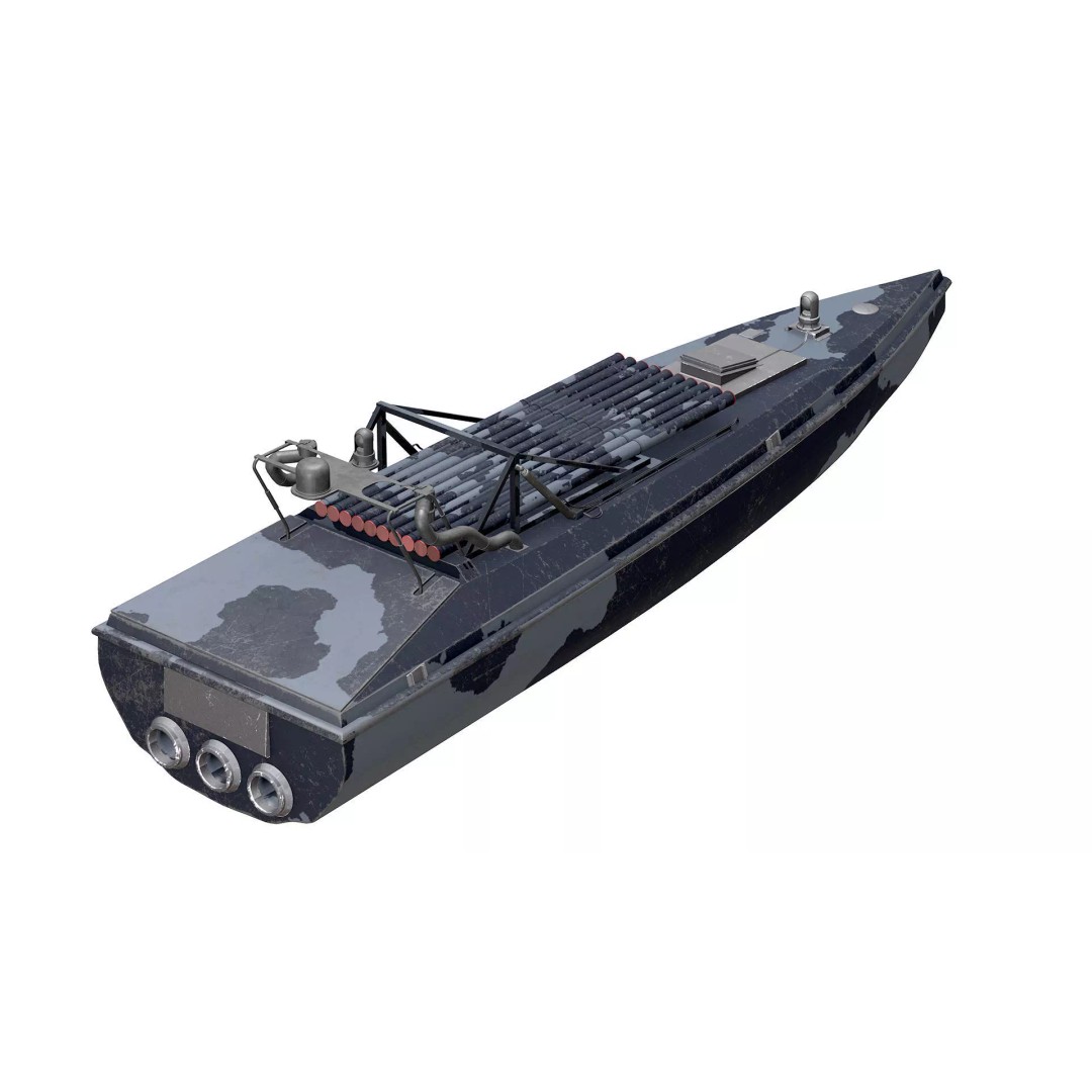 Sea Baby 3D Model – Low Poly Unmanned Surface Vehicle, FBX - View 5