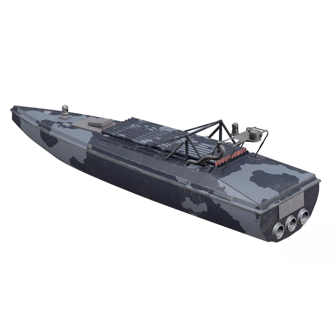 Sea Baby 3D Model – Low Poly Unmanned Surface Vehicle, FBX - View 6