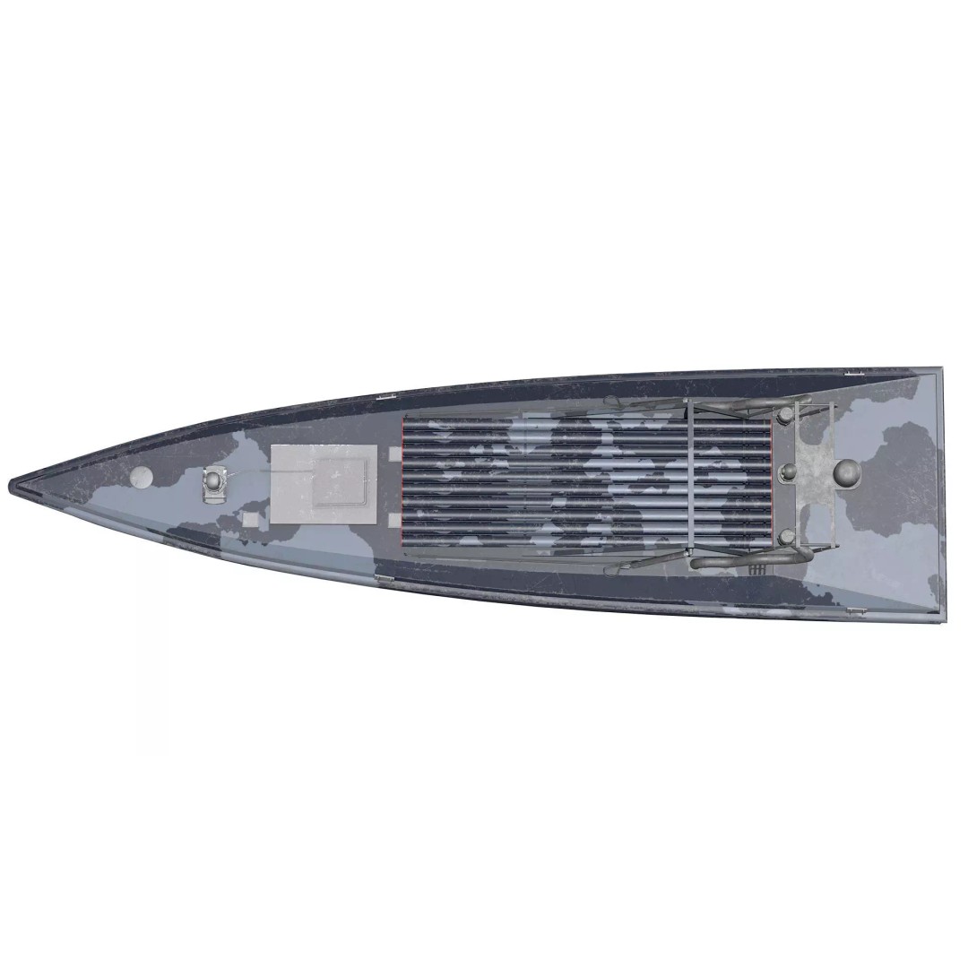 Sea Baby 3D Model – Low Poly Unmanned Surface Vehicle, FBX - View 8