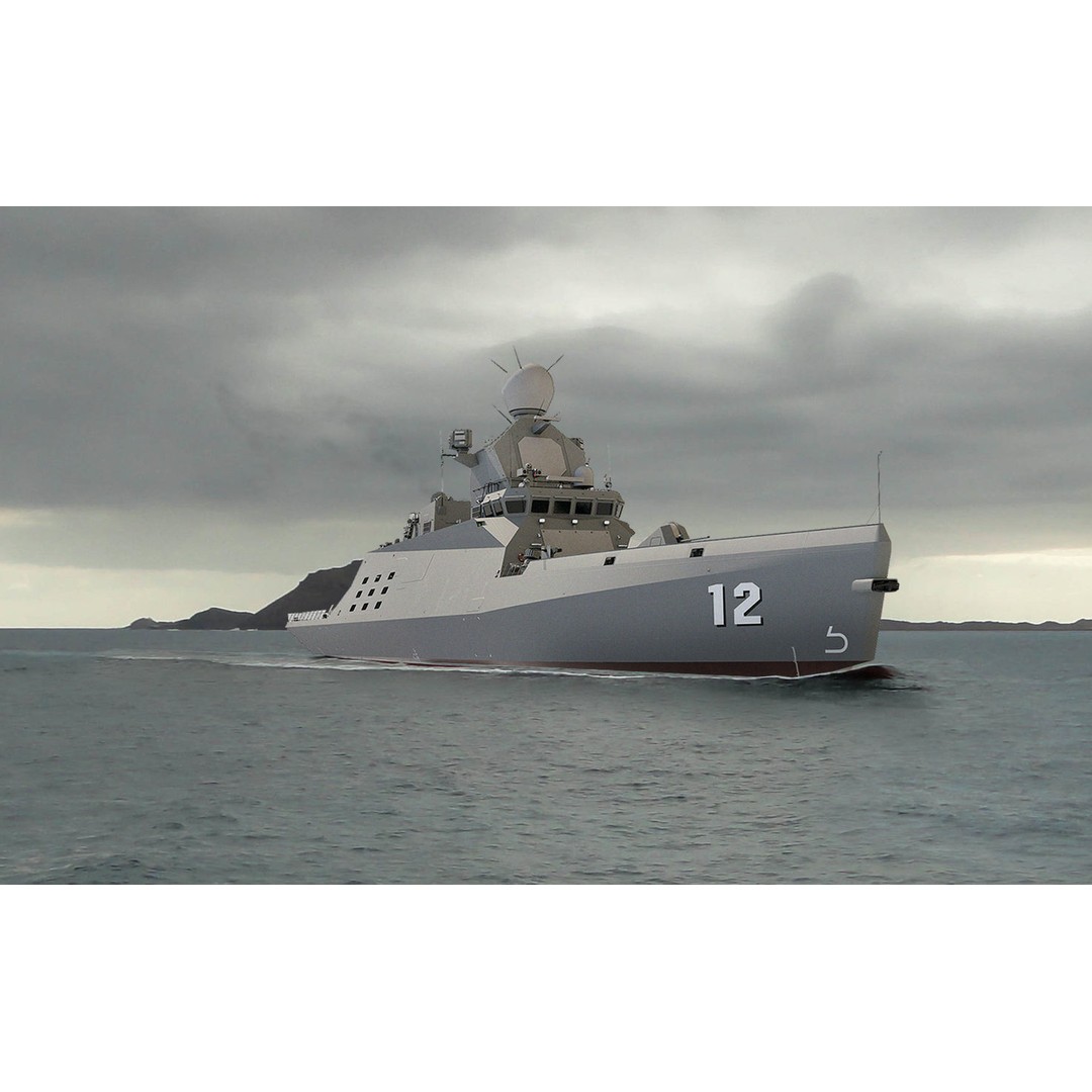 Corvette Class Ship 3D Model – High Detail Military Watercraft, FBX - View 10