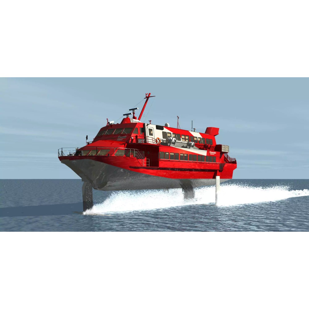 Hydro Foil 929 3D Model – Detailed Watercraft Asset, OBJ & FBX - View 2