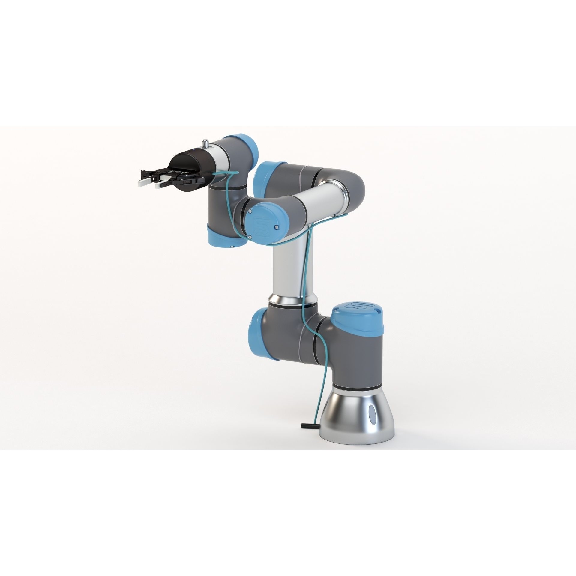 Universal Robots UR3 With Robotiq Two Finger - Game-Ready 3D Model - View 18