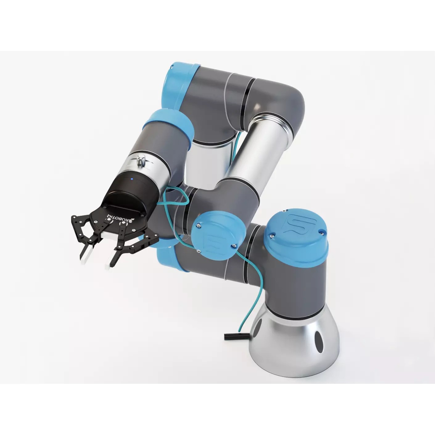 Universal Robots UR3 With Robotiq Two Finger - Game-Ready 3D Model - View 2