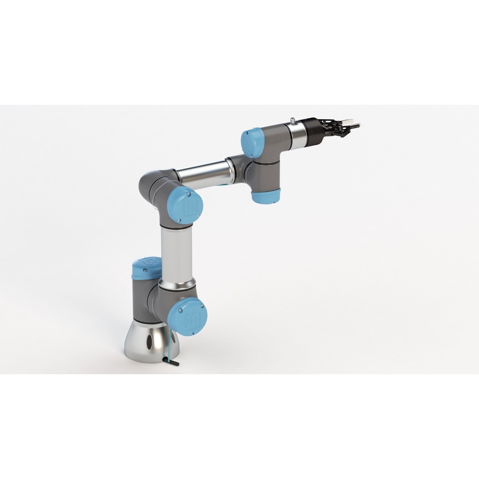 Universal Robots UR3 With Robotiq Two Finger - Game-Ready 3D Model - View 23