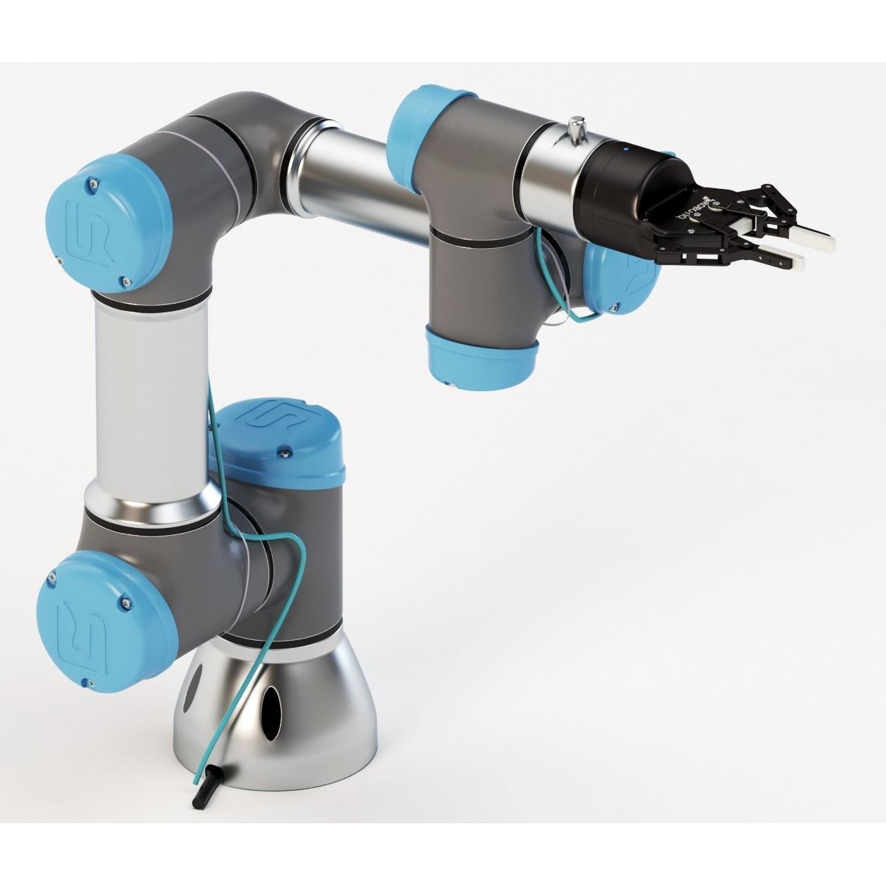 Universal Robots UR3 With Robotiq Two Finger - Game-Ready 3D Model - View 4