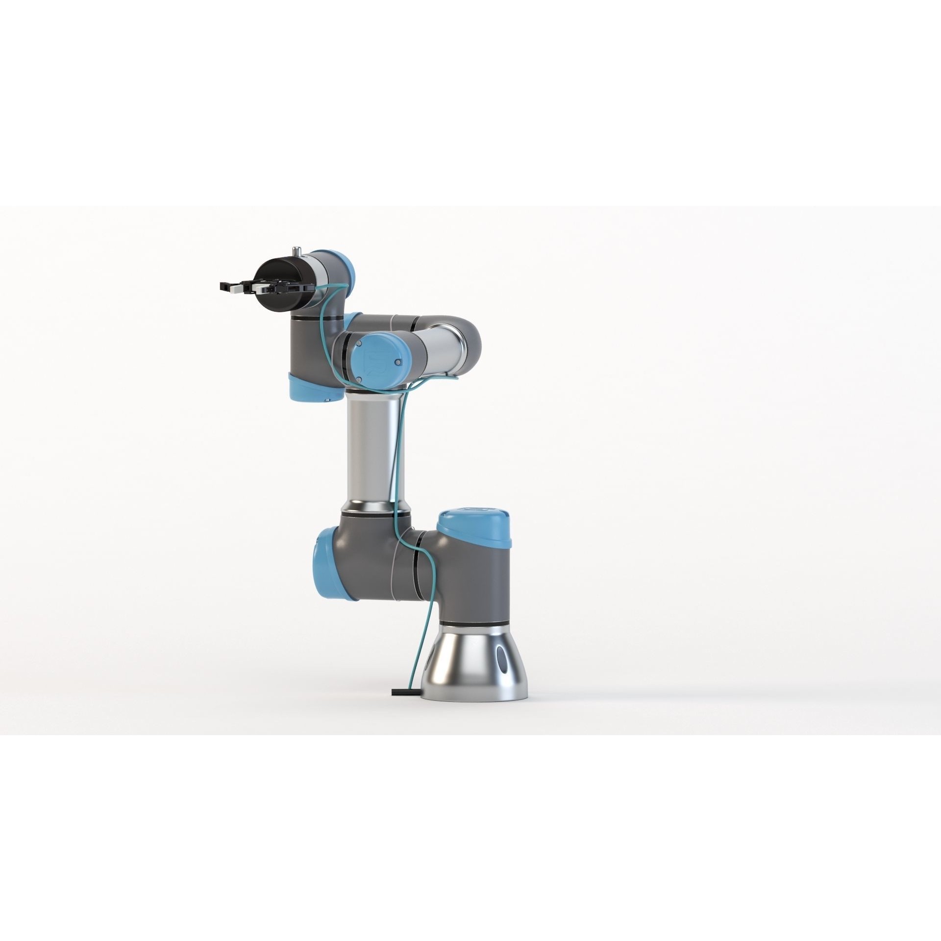 Universal Robots UR3 With Robotiq Two Finger - Game-Ready 3D Model - View 45