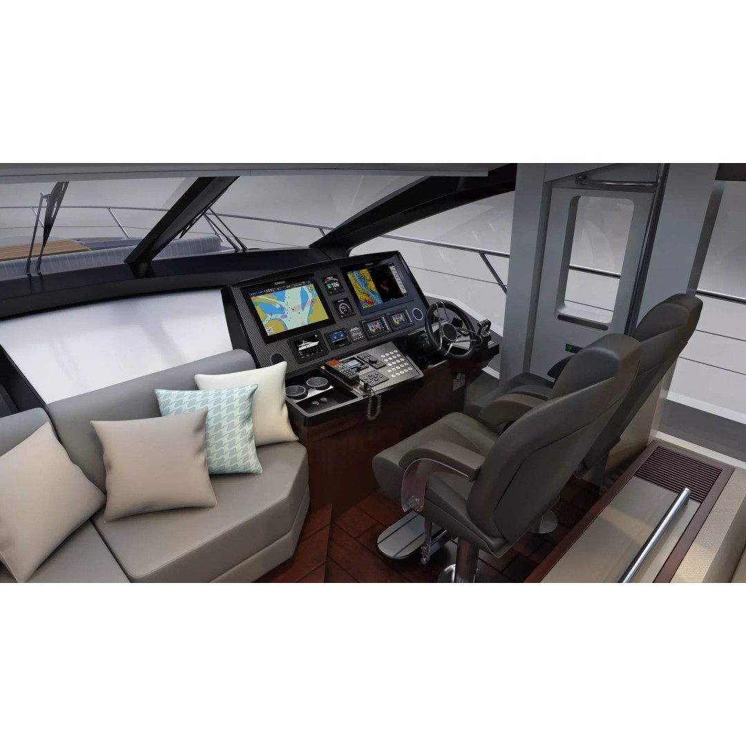 Luxury Motor Sport Yacht 3D Model – High Poly PBR Asset, FBX, OBJ - View 37