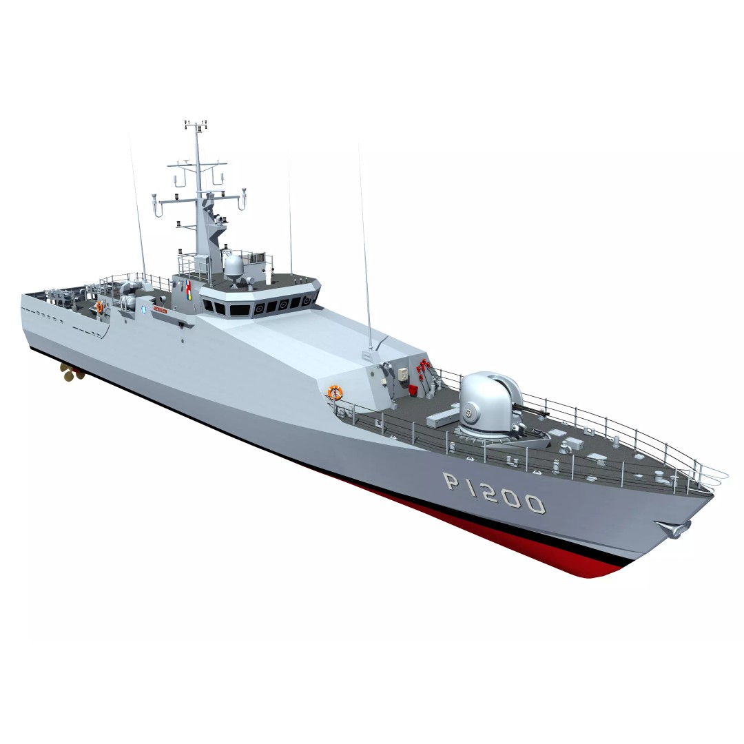 Turkish Tuzla Class Patrol Boat 3D Model – Moderate Detail, FBX & OBJ - View 2