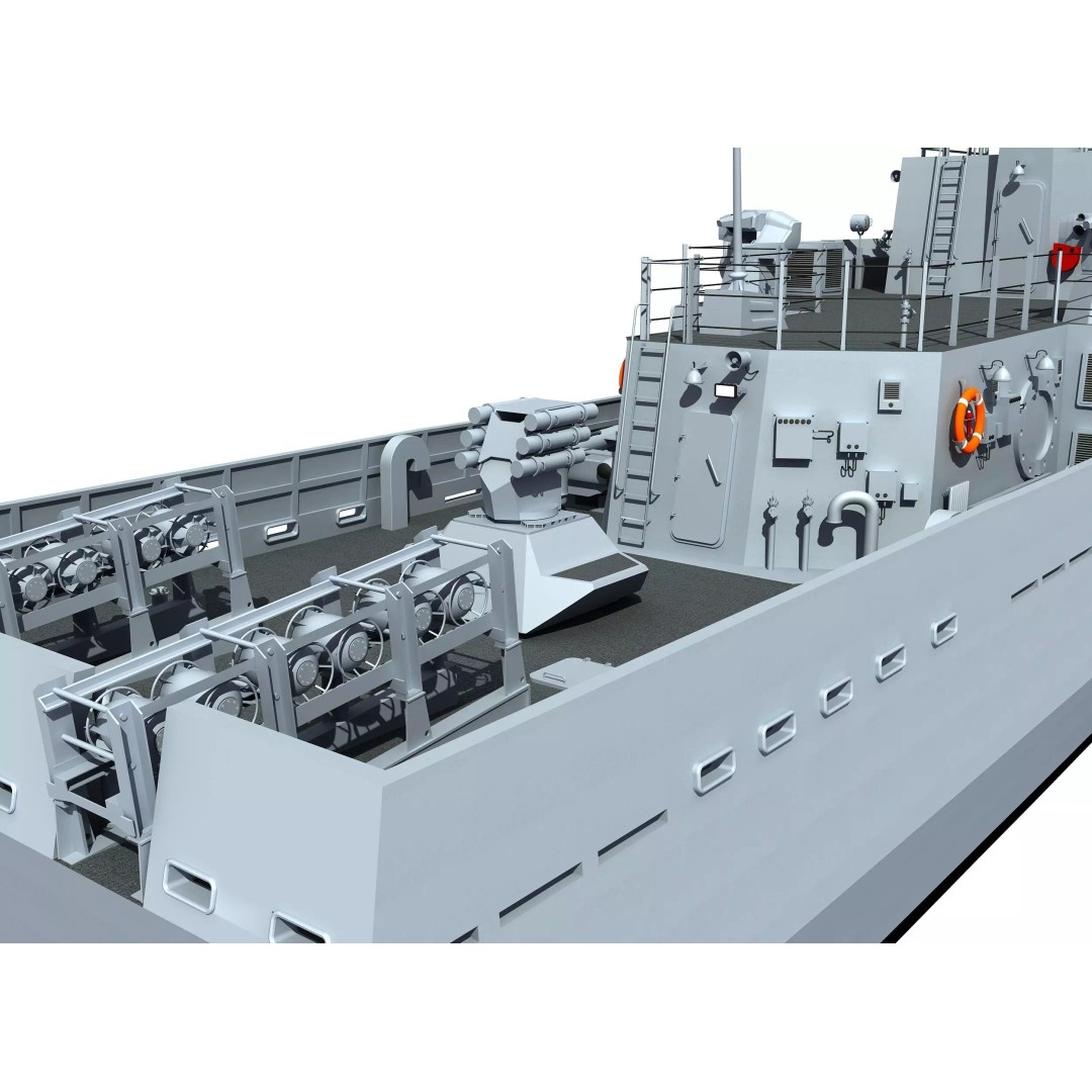 Turkish Tuzla Class Patrol Boat 3D Model – Moderate Detail, FBX & OBJ - View 7