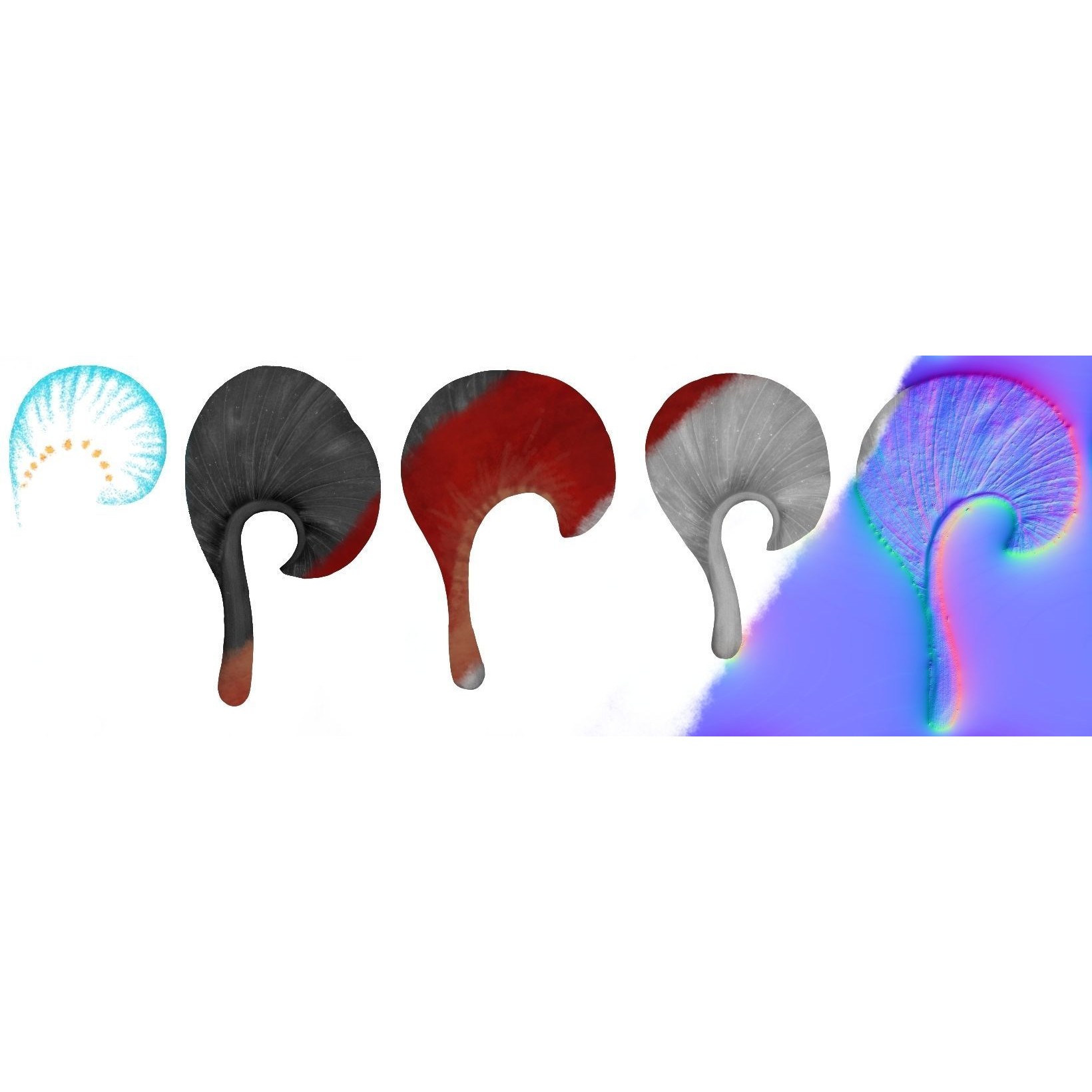 Glowing Alien Herbs - Low-Poly 3D Model - View 13