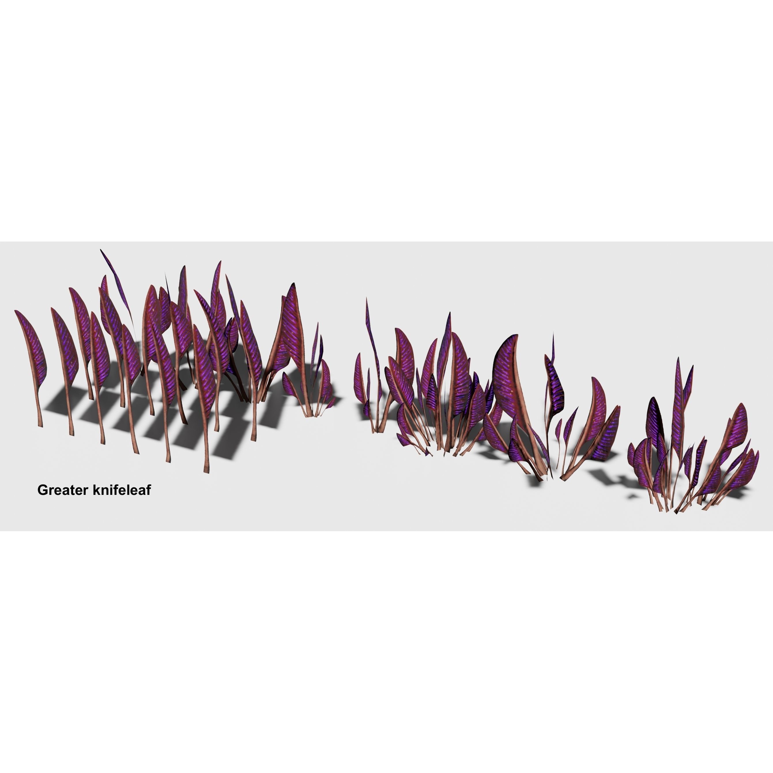 Glowing Alien Herbs - Low-Poly 3D Model - View 7