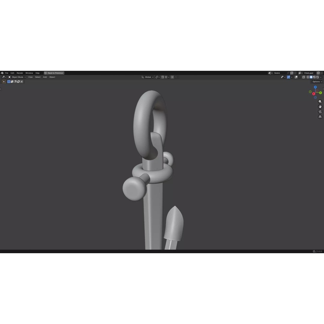 Steel Anchor 3D Model – Low Poly PBR Game Asset, FBX, OBJ - View 46
