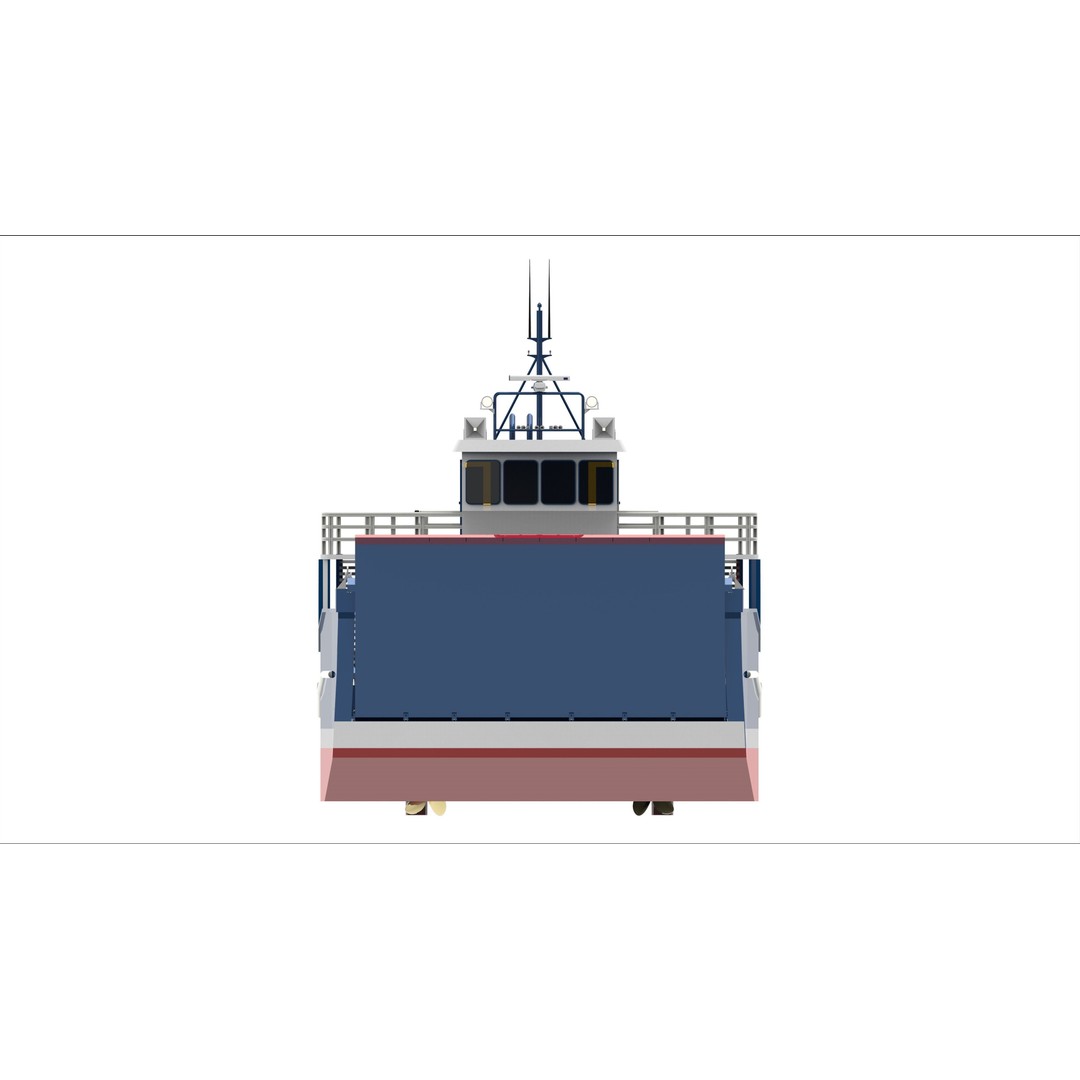 Landing Craft 3D Model – Low Poly Military Watercraft, FBX - View 6