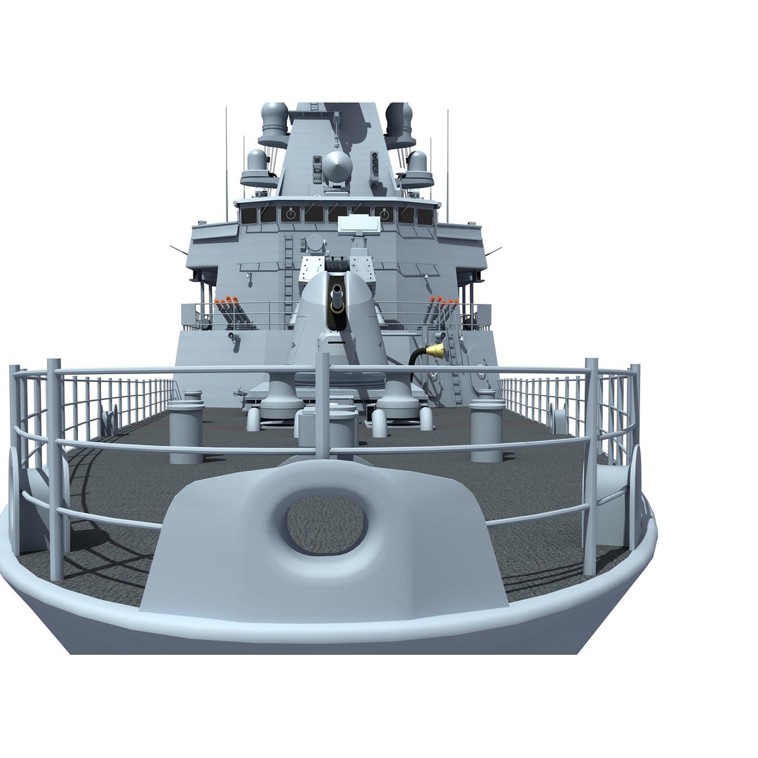 TCG ORUCREIS Turkish Meko Class Frigate 3D Model – High Poly Game Asset, FBX