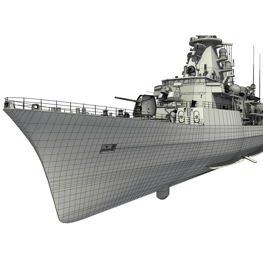 TCG ORUCREIS Turkish Meko Class Frigate 3D Model – High Poly Game Asset, FBX - View 16
