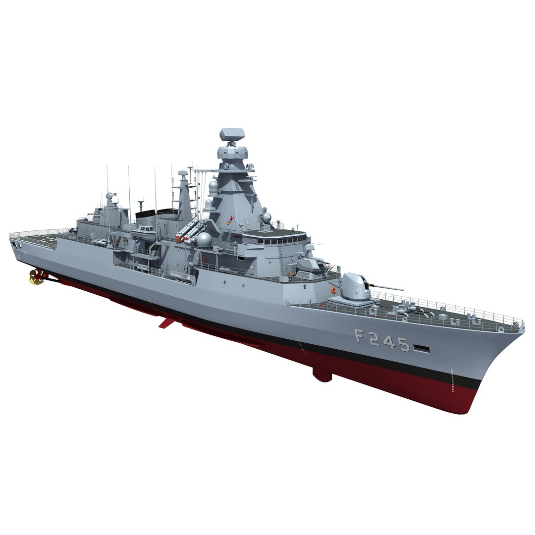 TCG ORUCREIS Turkish Meko Class Frigate 3D Model – High Poly Game Asset, FBX - View 19