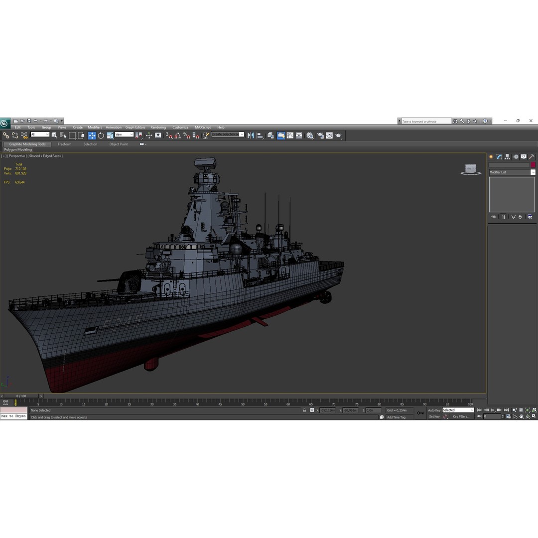 TCG ORUCREIS Turkish Meko Class Frigate 3D Model – High Poly Game Asset, FBX - View 4