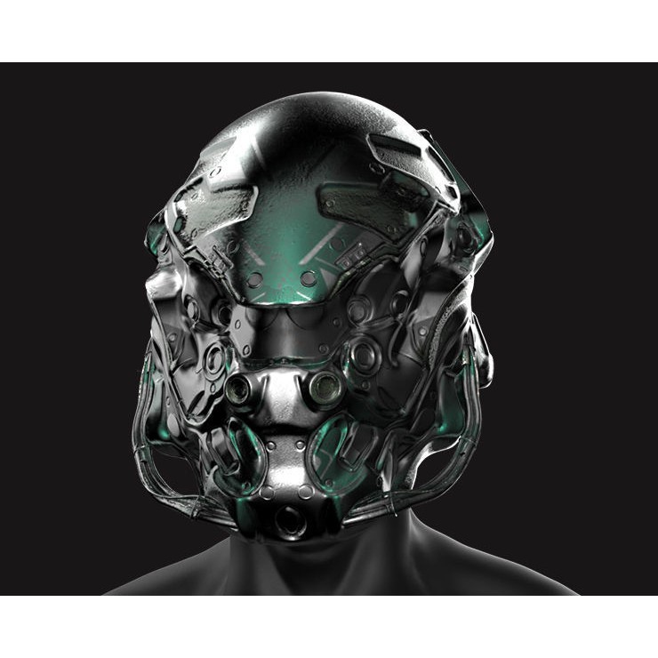 20 Sci-Fi Helmets - Low-Poly Game-Ready 3D Model