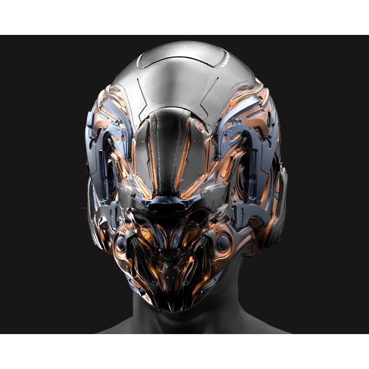 20 Sci-Fi Helmets - Low-Poly Game-Ready 3D Model - View 10