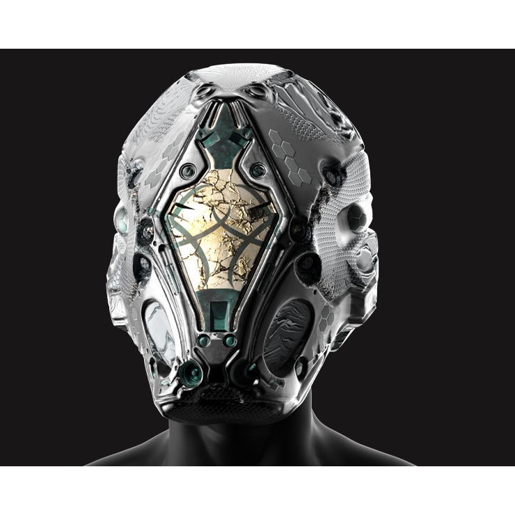 20 Sci-Fi Helmets - Low-Poly Game-Ready 3D Model - View 11