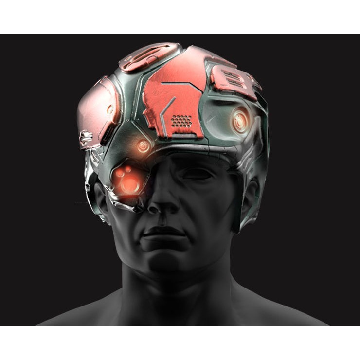 20 Sci-Fi Helmets - Low-Poly Game-Ready 3D Model - View 4
