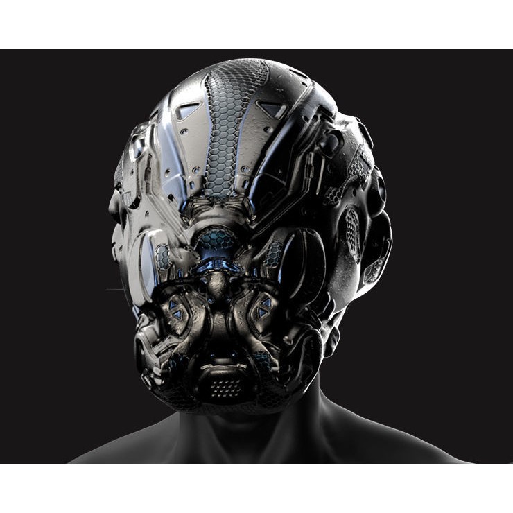 20 Sci-Fi Helmets - Low-Poly Game-Ready 3D Model - View 7