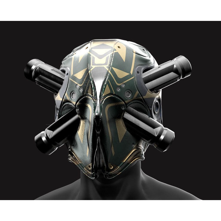 20 Sci-Fi Helmets - Low-Poly Game-Ready 3D Model - View 8