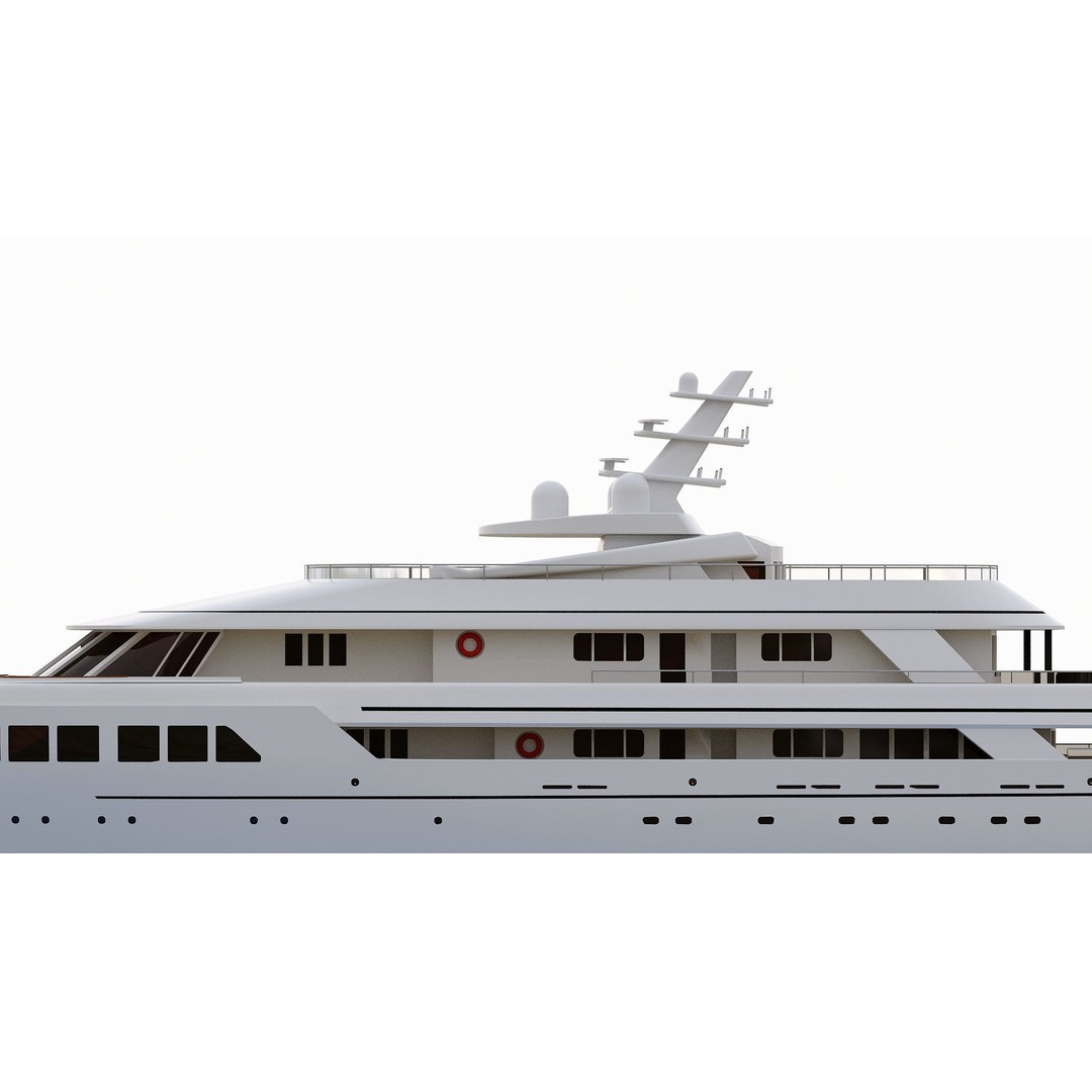 Wooden Boat 3D Model – Luxury Ship with Textures, OBJ & FBX Formats - View 12