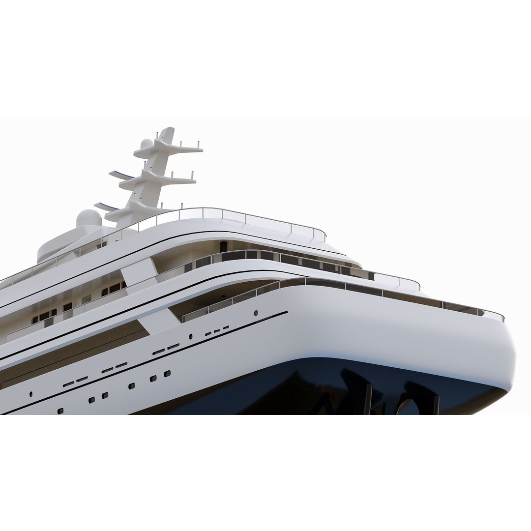 Wooden Boat 3D Model – Luxury Ship with Textures, OBJ & FBX Formats - View 14