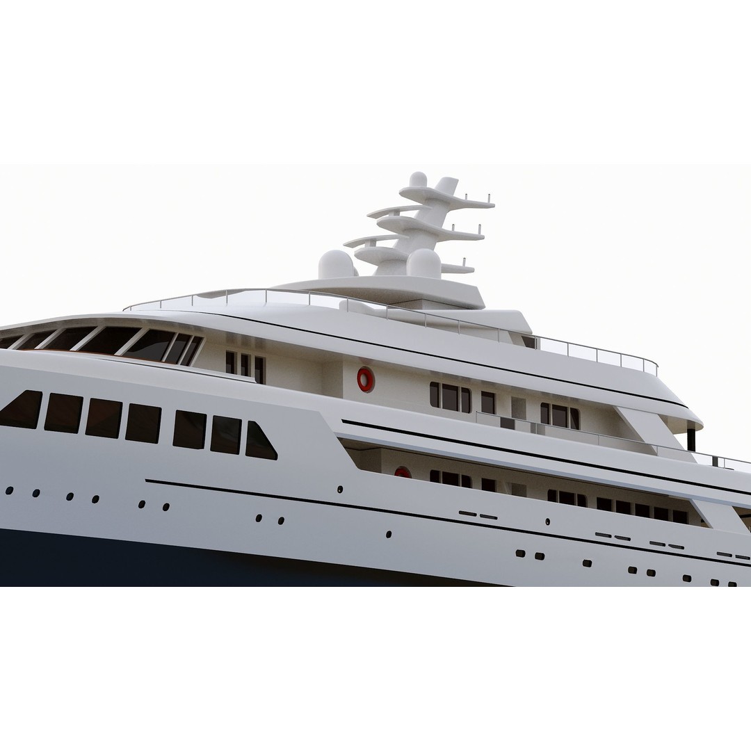 Wooden Boat 3D Model – Luxury Ship with Textures, OBJ & FBX Formats - View 18