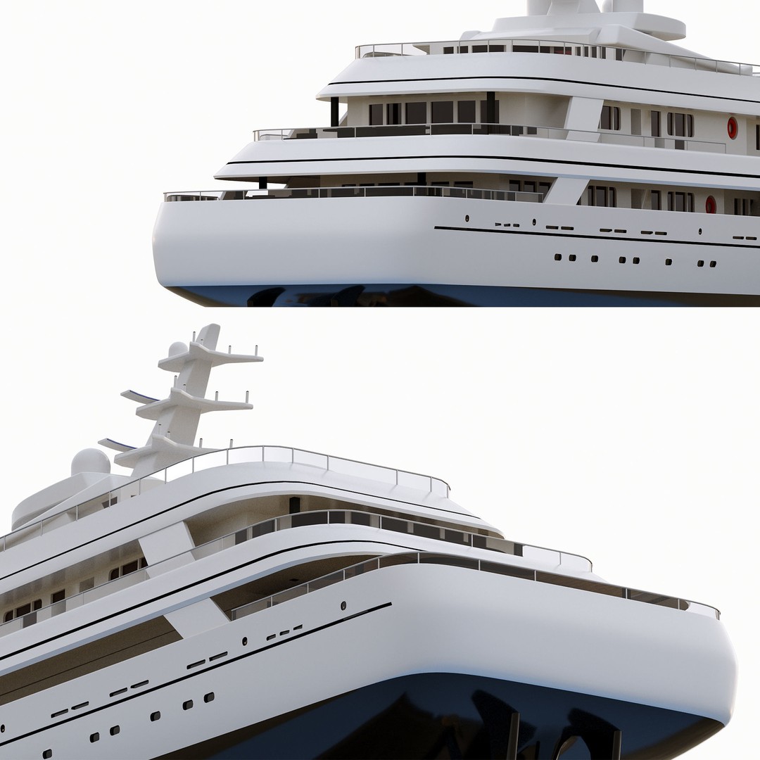 Wooden Boat 3D Model – Luxury Ship with Textures, OBJ & FBX Formats - View 20