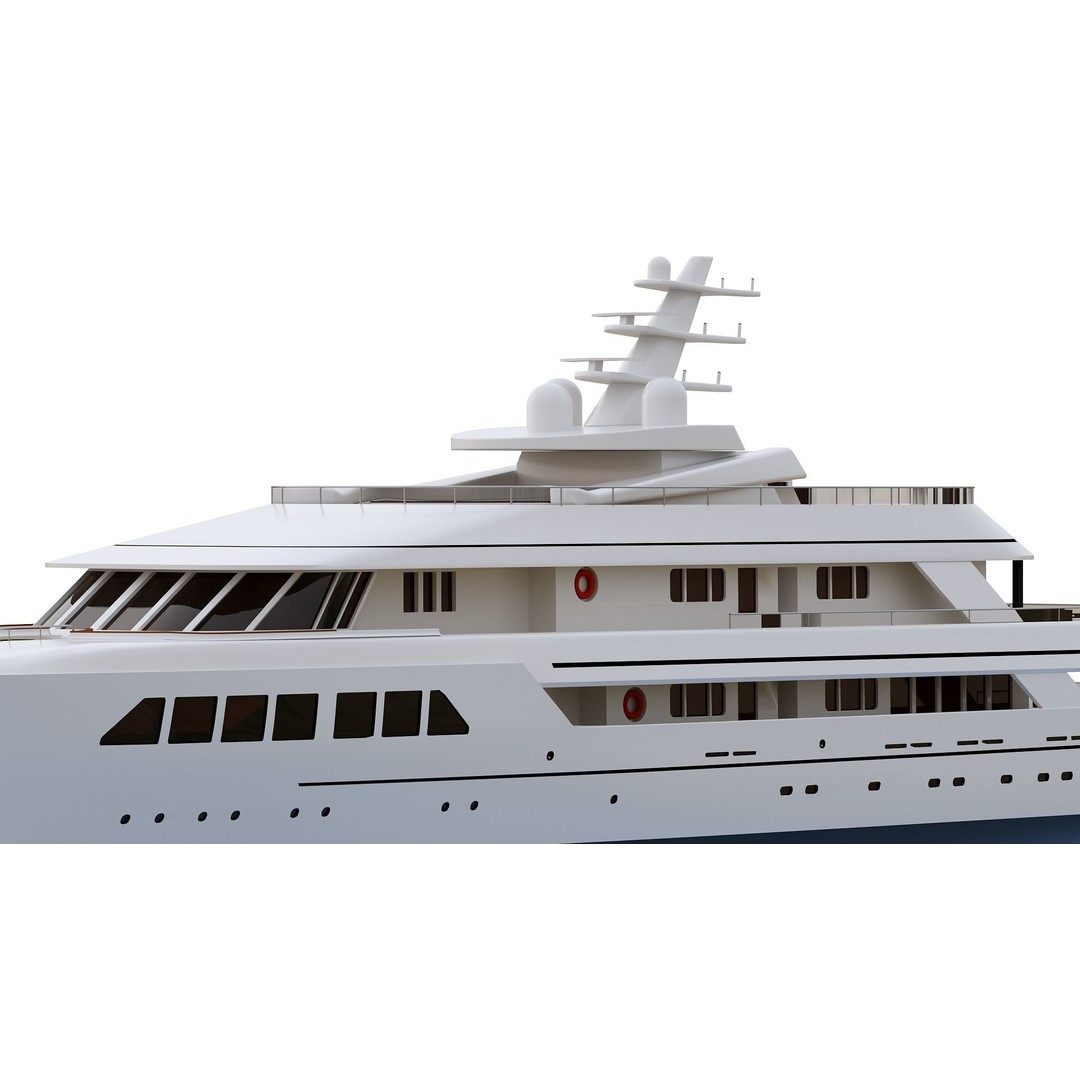 Wooden Boat 3D Model – Luxury Ship with Textures, OBJ & FBX Formats - View 5