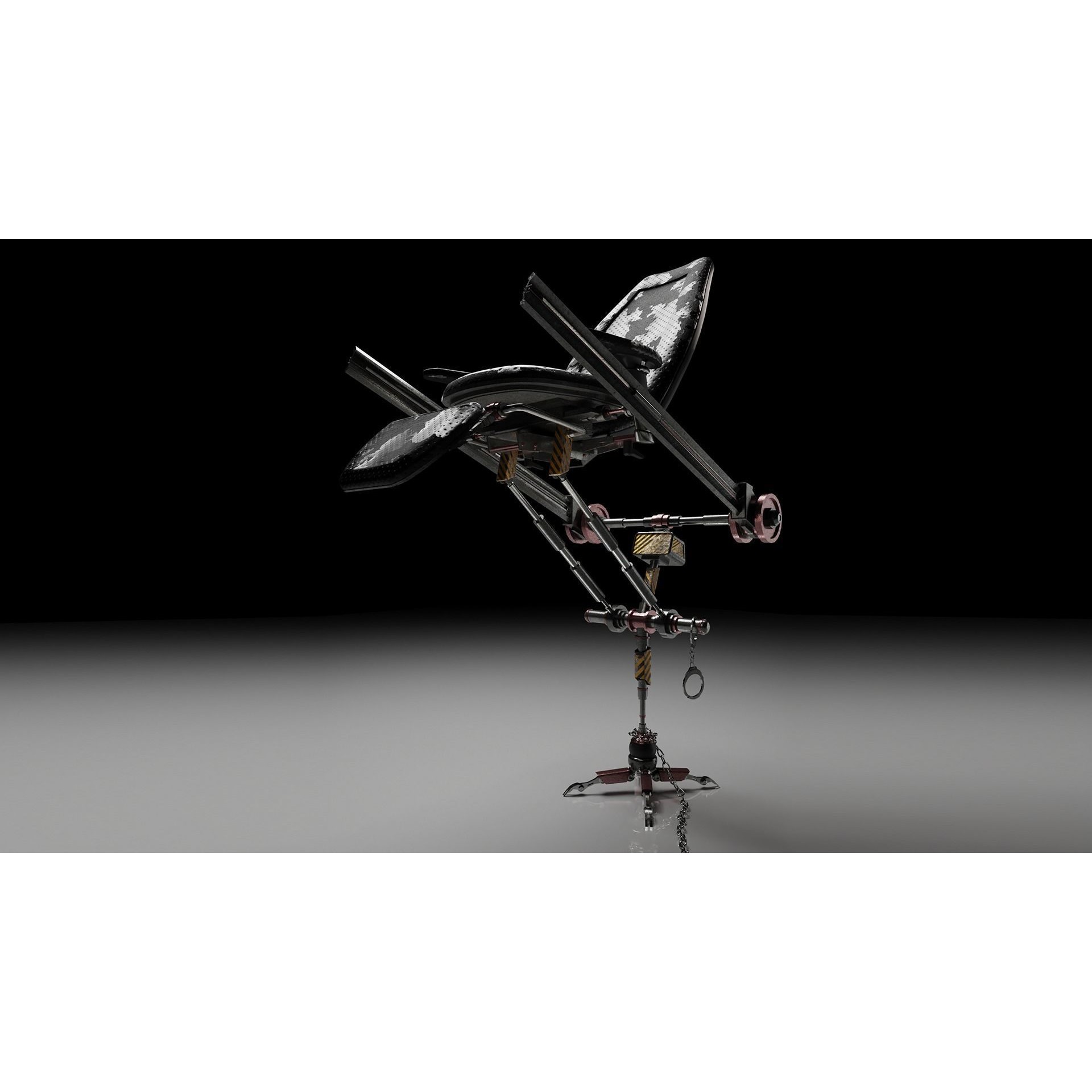 Robotic Chair Machine - Low-Poly Game-Ready 3D Model - View 4