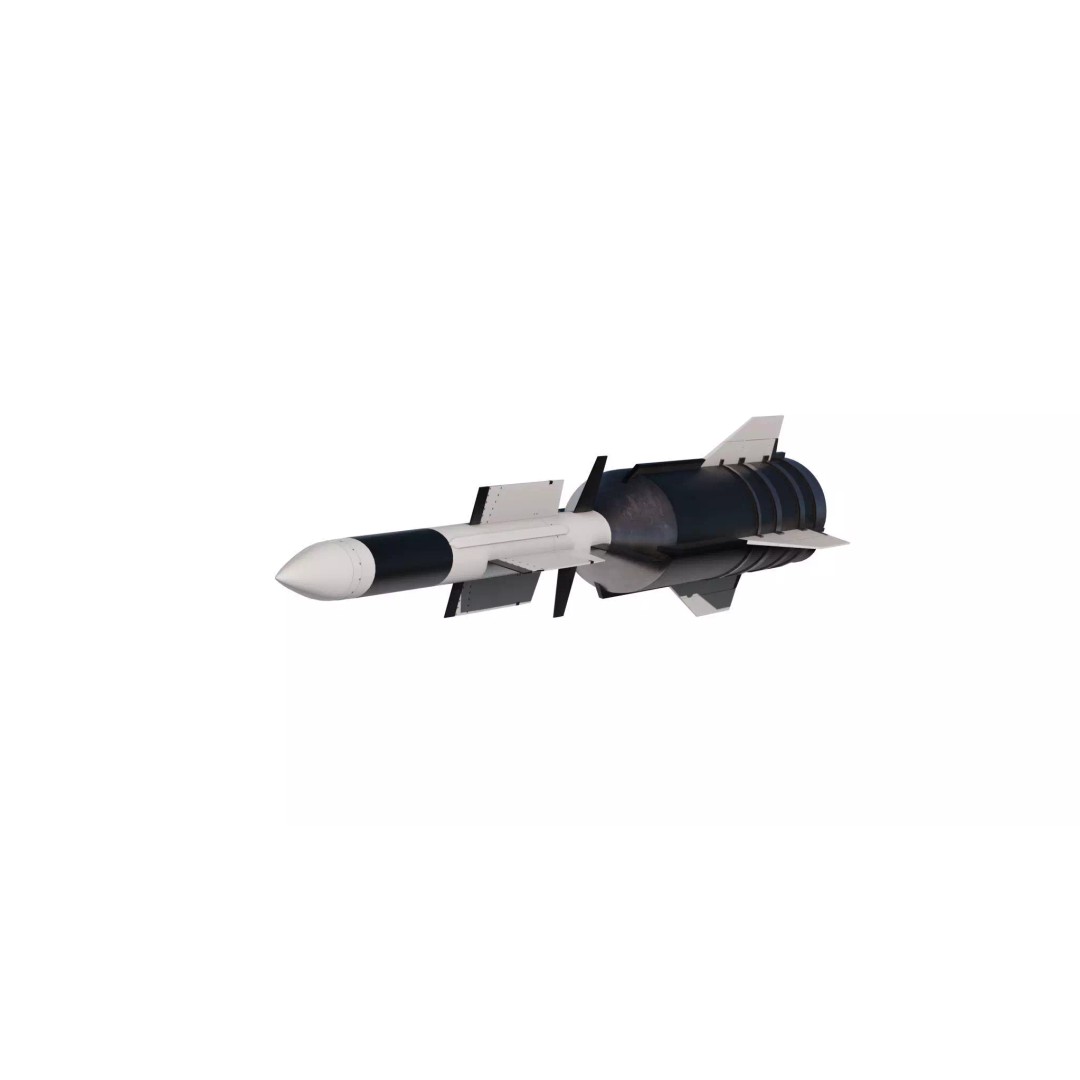 Aster 30 Anti-Aircraft Missiles 3D Model – High Poly PBR Asset, FBX - View 4