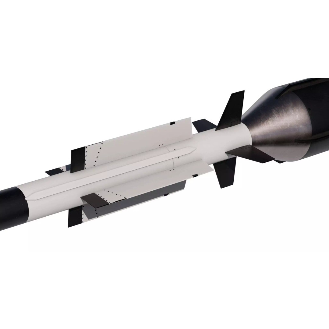 Aster 30 Anti-Aircraft Missiles 3D Model – High Poly PBR Asset, FBX - View 7