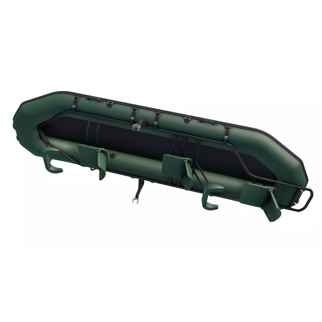 Inflatable Fishing Boat 3D Model – Low Poly Game Asset, FBX, OBJ - View 4