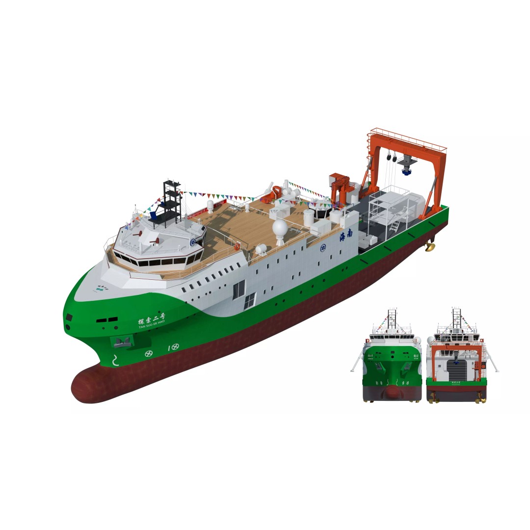 China Discovery II 3D Model – High Poly Military Research Ship, FBX, OBJ - View 2