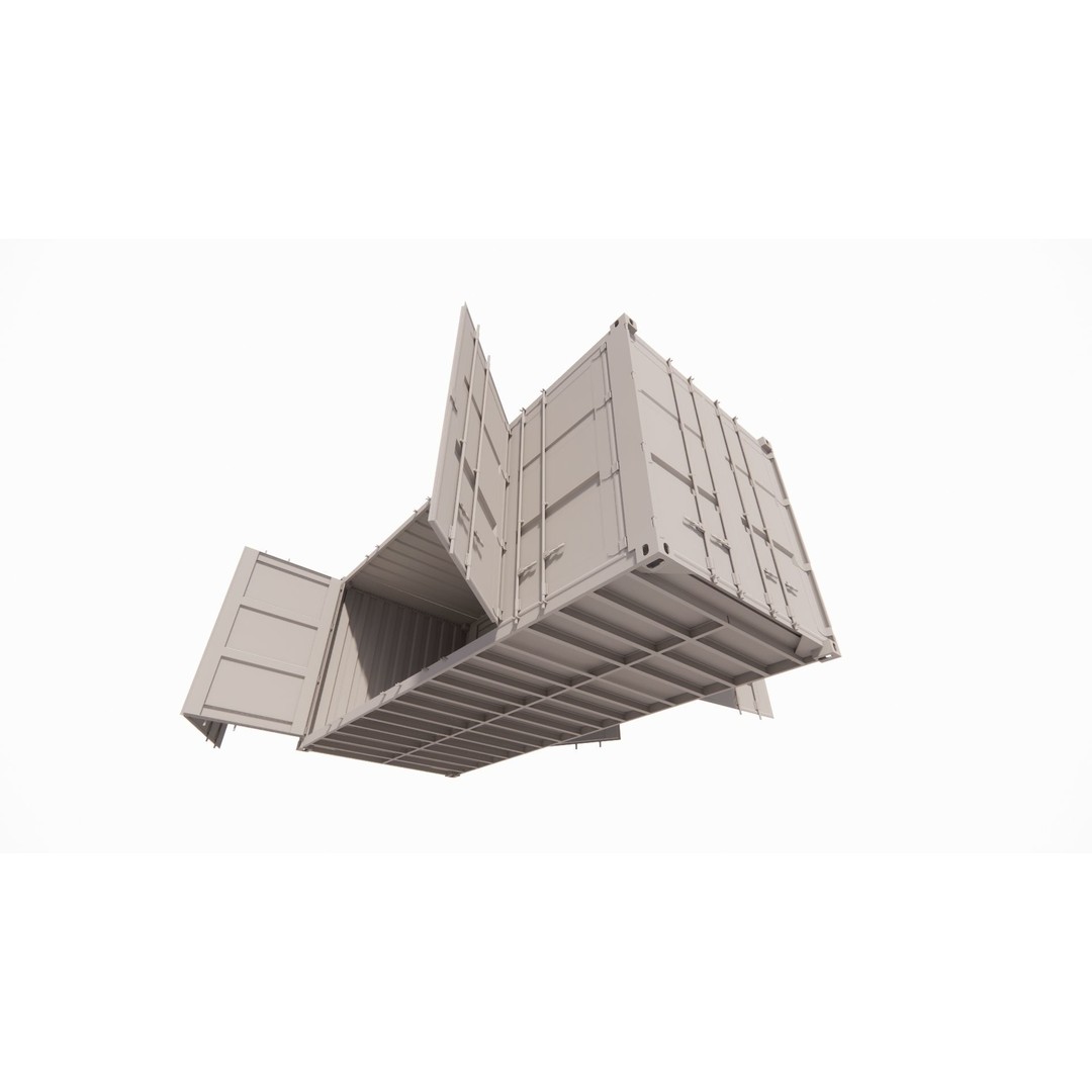 Conex 3D Model – Industrial Container, PBR Textures, Game Ready Formats - View 18