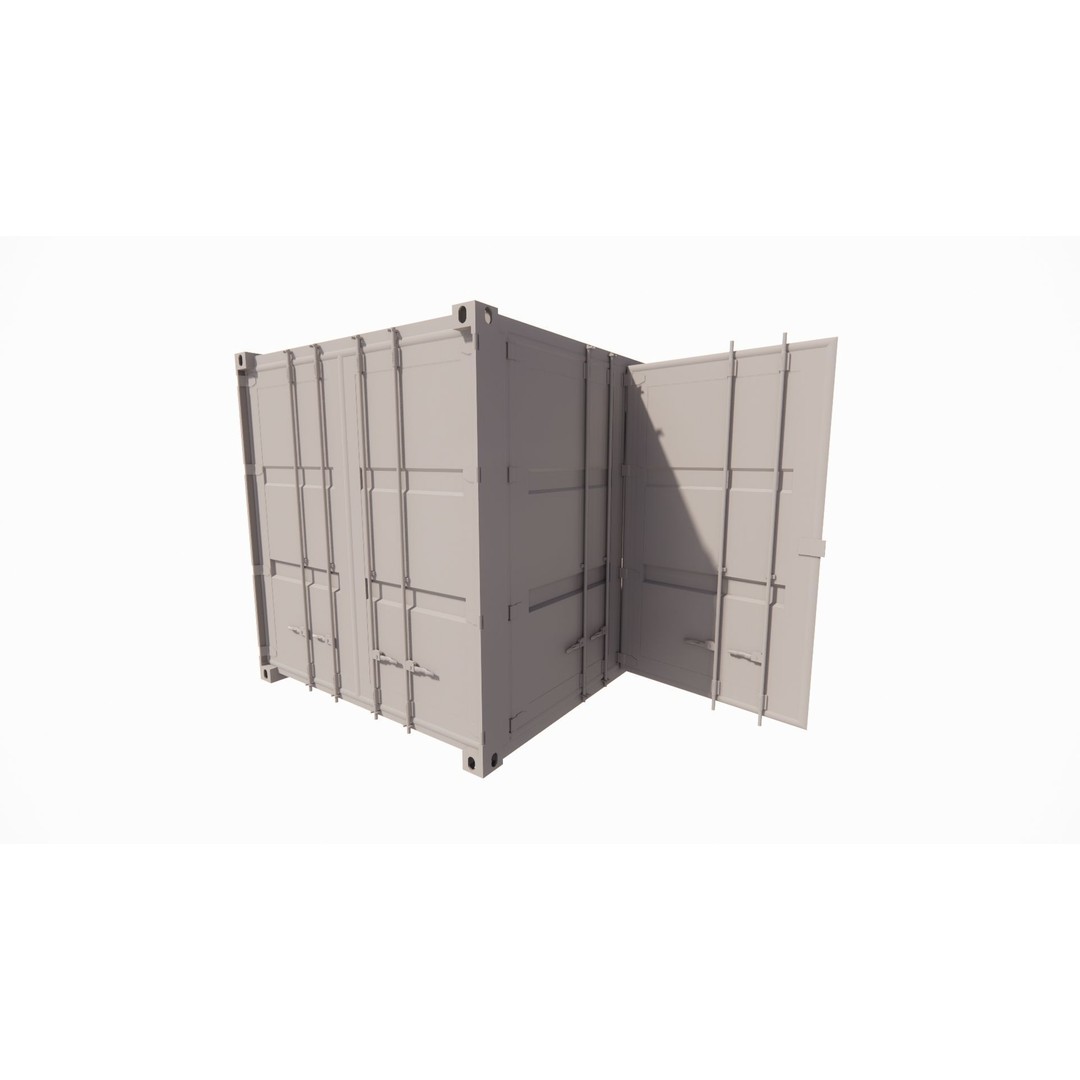 Conex 3D Model – Industrial Container, PBR Textures, Game Ready Formats - View 19
