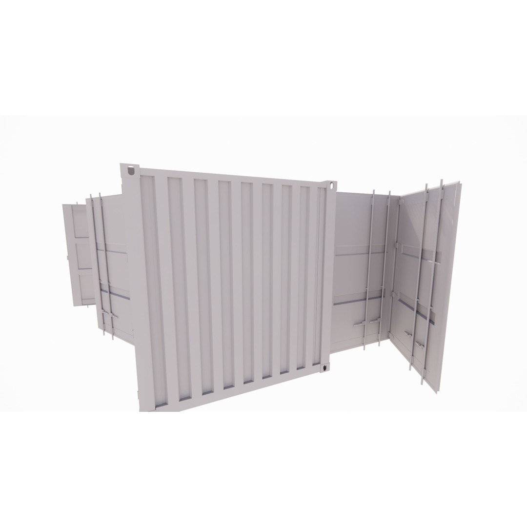 Conex 3D Model – Industrial Container, PBR Textures, Game Ready Formats - View 24