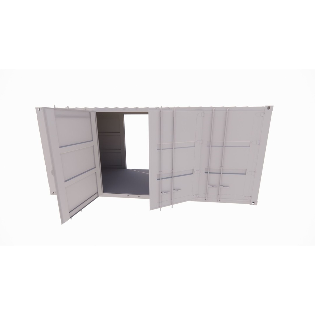 Conex 3D Model – Industrial Container, PBR Textures, Game Ready Formats - View 25