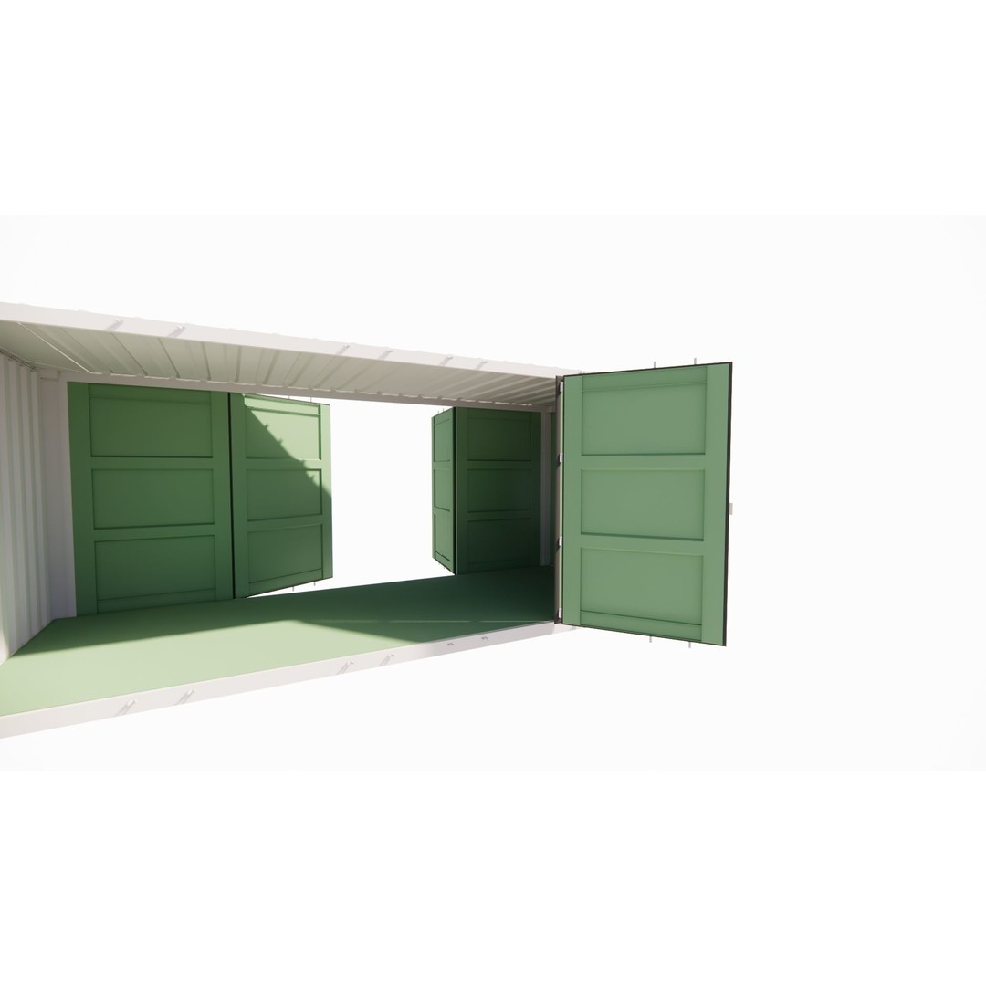 Conex 3D Model – Industrial Container, PBR Textures, Game Ready Formats - View 5