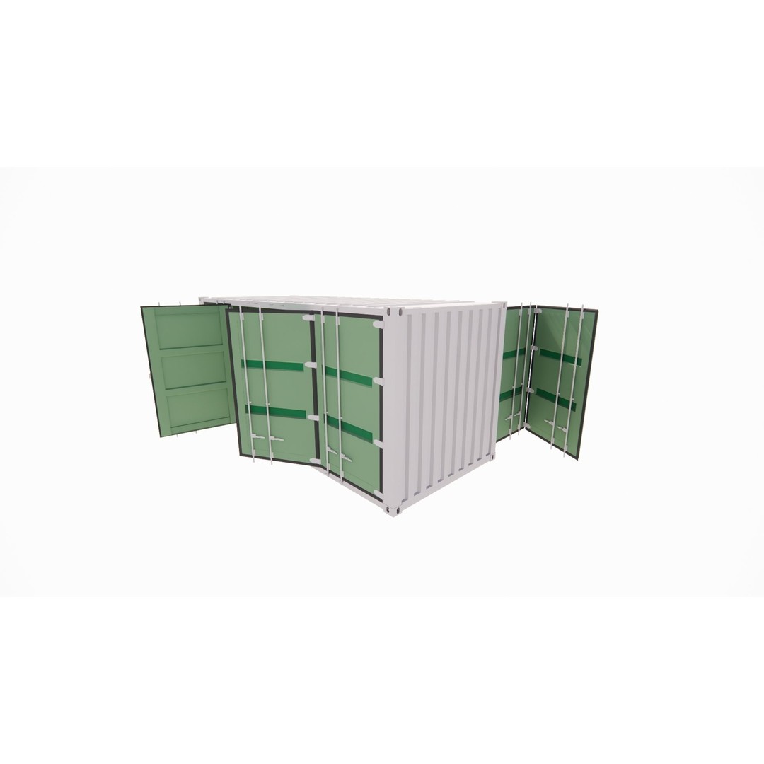 Conex 3D Model – Industrial Container, PBR Textures, Game Ready Formats - View 8