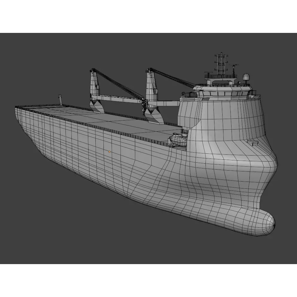 BBC Chartering Multipurpose Heavy Lift Vessel 3D Model – Low Poly PBR Asset, FBX