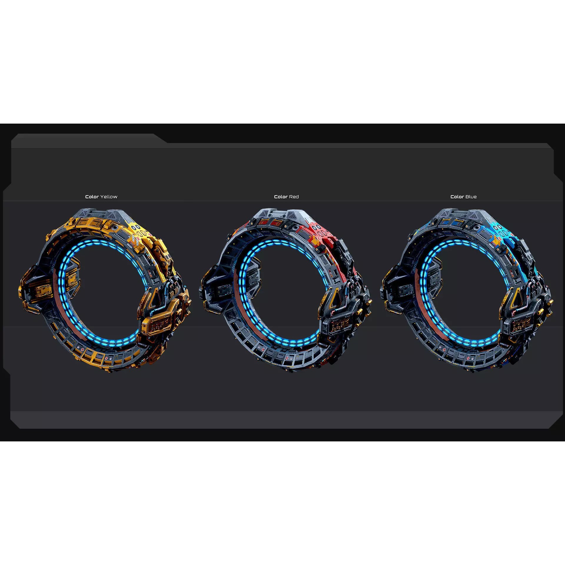 Heavy JumpGate JG4 - Low-Poly Game-Ready 3D Model - View 6