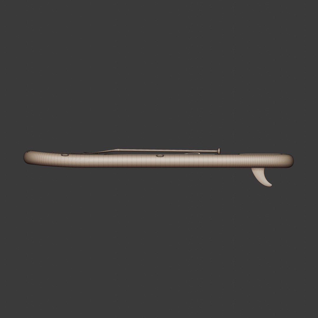Inflatable Paddleboard 3D Model – Realistic Low Poly FBX Asset - View 13