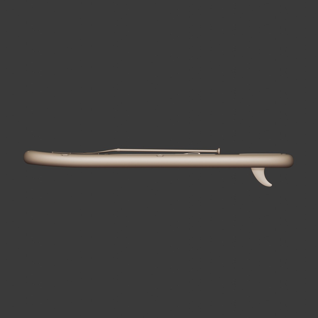 Inflatable Paddleboard 3D Model – Realistic Low Poly FBX Asset - View 9