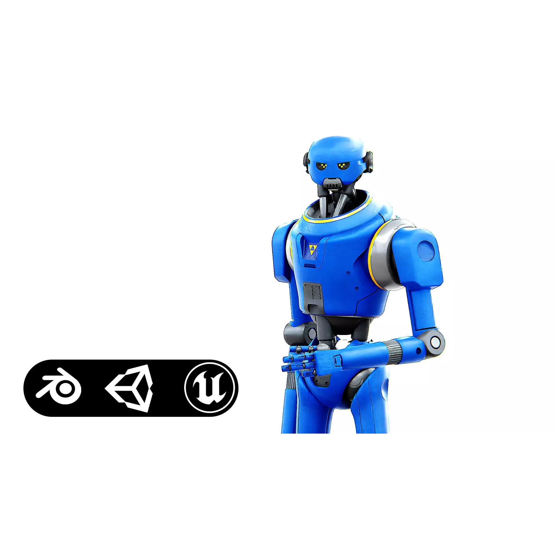 Protocol Droid V-2 - Game-Ready 3D Model - View 2